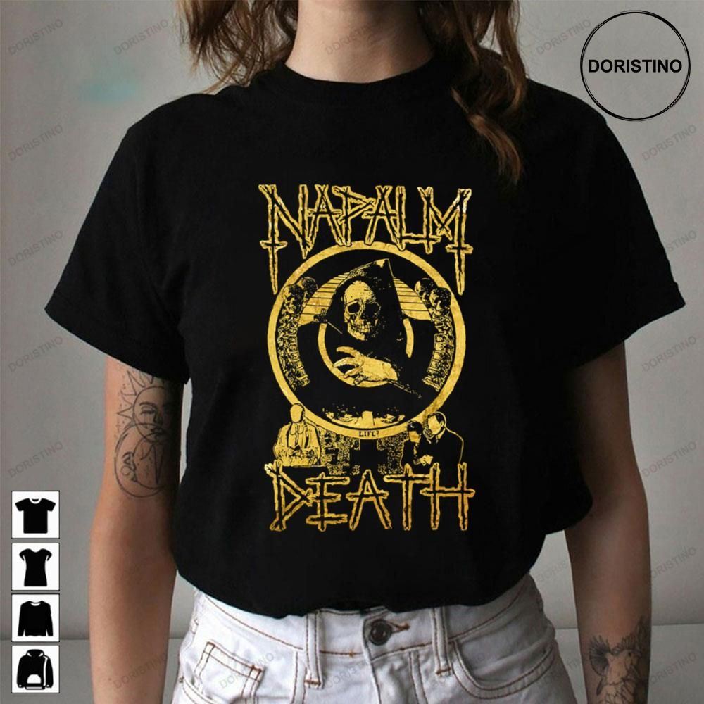 Life Napalm Death Grindcore Limited Edition T-shirts